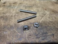 1/4-20 x 2 Stainless Stud & Nut (PAIR)