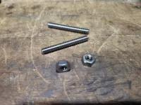 1/4-20 x 2 Stainless Stud & Nut (PAIR)
